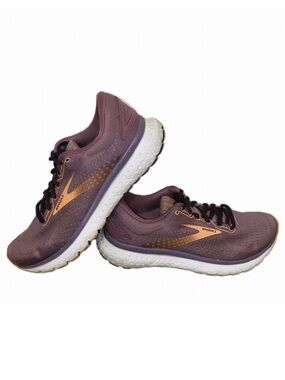 Brooks Glycerin 18 Women's Athletic Shoes Purple/Orange walking/running size 8.5